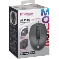 Мишка Defender Alpha MB-507 USB Black (52507) - Фото