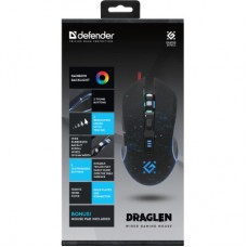 Мишка Defender Draglen GM-907 RGB USB Black (52907) - Фото
