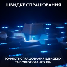 Клавіатура Logitech G PRO X TKL Rapid Linear USB UA Black (920-013233) - Фото