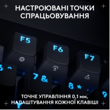 Клавіатура Logitech G PRO X TKL Rapid Linear USB UA Black (920-013233) - Фото