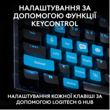 Клавіатура Logitech G PRO X TKL Rapid Linear USB UA Black (920-013233) - Фото