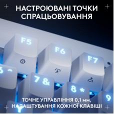 Клавіатура Logitech G PRO X TKL Rapid Linear USB UA White (920-013242) - Фото