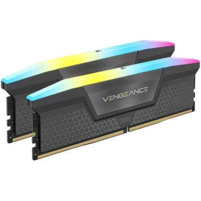 Модуль памяти для компьютера DDR5 32GB (2x16GB) 5600 MHz Vengeance RGB Corsair (CMH32GX5M2B5600Z36K)