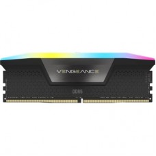 Модуль пам'яті для комп'ютера DDR5 96GB (2x48GB) 7200 MHz Vengeance RGB Black Corsair (CMH96GX5M2B7200C40) - Фото