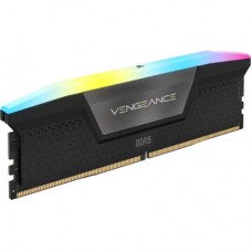 Модуль пам'яті для комп'ютера DDR5 96GB (2x48GB) 7200 MHz Vengeance RGB Black Corsair (CMH96GX5M2B7200C40) - Фото