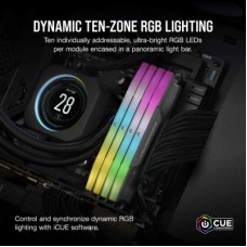 Модуль пам'яті для комп'ютера DDR5 96 GB (2x48GB) 6000 MHz Vengeance RGB Grey Corsair (CMH96GX5M2E6000Z36) Модуль пам'яті для комп'ютера DDR5 96 GB (2x48GB) 6000 MHz Vengeance RGB Grey Corsair (CMH96GX5M2E6000Z36) - Фото