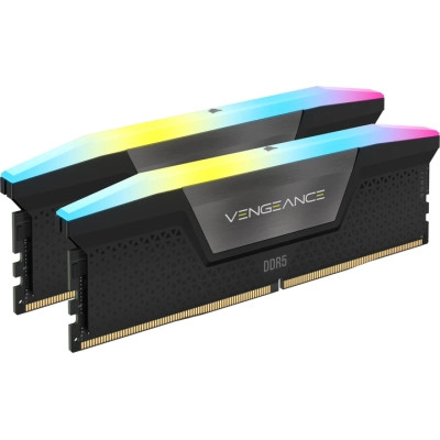 Модуль пам'яті для комп'ютера DDR5 96 GB (2x48GB) 6800 MHz Vengeance RGB Black Corsair (CMH96GX5M2B6800C34)