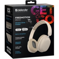 Навушники Defender FreeMotion B640 Bluetooth Beige (63642) - Фото