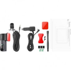 Видеорегистратор HOCO DV8 2K display hidden driving recorder with rear camera Black (6942007623384) - Фото