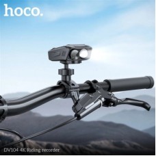 Відеореєстратор HOCO DV104 4K Riding recorder Black (6942007646000) - Фото