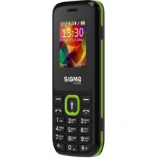 Мобільний телефон Sigma X-style 171 MINI Track Black-Green (4827798813720) - Фото