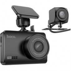 Видеорегистратор HOCO DV3 Driving recorder with display dual-channel Black (6942007608183) - Фото