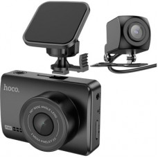 Видеорегистратор HOCO DV3 Driving recorder with display dual-channel Black (6942007608183) - Фото