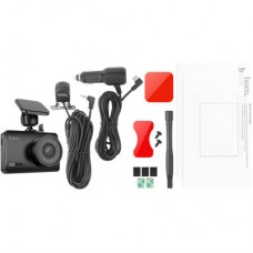 Видеорегистратор HOCO DV3 Driving recorder with display dual-channel Black (6942007608183) - Фото