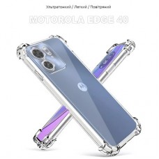 Чохол для мобільного телефона BeCover Motorola Edge 40 Clear (710089) - Фото