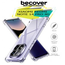 Чохол для мобільного телефона BeCover Anti-Shock Xiaomi Redmi Note 14 Pro 4G Clear (713036) - Фото