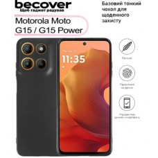 Чохол для мобільного телефона BeCover Motorola Moto G15 / G15 Power Black (713478) - Фото
