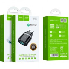 Зарядний пристрій HOCO C12Q Smart USB QC3.0 18 W Black (6931474716255) - Фото
