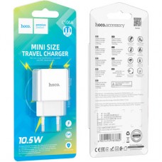 Зарядний пристрій HOCO C106A Leisure USB 10.5 W White (6931474783882) - Фото