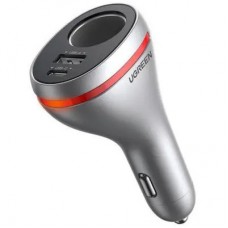Зарядний пристрій Ugreen USBC PD20W + USB QC3.0 silver (60712) - Фото