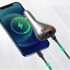 Зарядний пристрій Ugreen USBC PD20W + USB QC3.0 silver (60712) - Фото