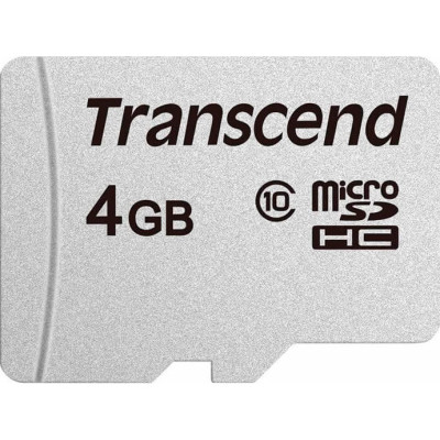 Карта памяти Transcend 4GB microSD class 10 (TS4GUSD300S)