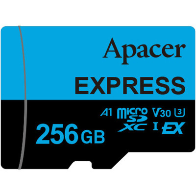 Картка пам'яті Apacer 256 GB microSDXC class 10 UHS-I U3 V30 A1 Express (AP256GMCEXG3X17-RA)