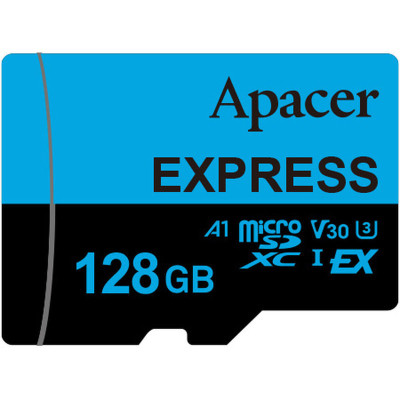 Картка пам'яті Apacer 128 GB microSDXC class 10 UHS-I U3 V30 A1 Express (AP128GMCEXG3X17-RA)
