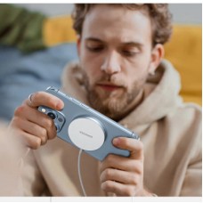 Зарядное устройство Essager 2-in-1 wireless charger 15W magnetic for phone and earphones (EWXCX-YT02-Z) - Фото