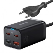 Зарядное устройство Baseus 2xUSB-C 65W + 2xUSB GaN + cable USB-C to USB-C 100W 1.0m black (CCGP040101)