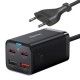 Зарядное устройство Baseus 2xUSB-C 65W + 2xUSB GaN + cable USB-C to USB-C 100W 1.0m black (CCGP040101)