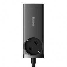 Зарядное устройство Baseus AC + 2xUSB-C 100W + 2xUSB + cable USB-C to USB-C 100W 1.0m black (PSZM000401) - Фото