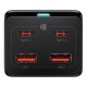 Зарядное устройство Baseus AC + 2xUSB-C 100W + 2xUSB + cable USB-C to USB-C 100W 1.0m black (PSZM000401) Зарядное устройство Baseus AC + 2xUSB-C 100W + 2xUSB + cable USB-C to USB-C 100W 1.0m black (PSZM000401)