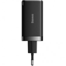 Зарядное устройство Baseus 2xUSB-C 65W + 1xUSB GaN + cable USB-C to USB-C 100W 1.0m black (CCGP120201) Зарядное устройство Baseus 2xUSB-C 65W + 1xUSB GaN + cable USB-C to USB-C 100W 1.0m black (CCGP120201) - Фото