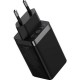 Зарядное устройство Baseus 2xUSB-C 65W + 1xUSB GaN + cable USB-C to USB-C 100W 1.0m black (CCGP120201) Зарядное устройство Baseus 2xUSB-C 65W + 1xUSB GaN + cable USB-C to USB-C 100W 1.0m black (CCGP120201)