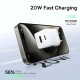 Зарядное устройство Baseus 1xUSB-C 20W + 1xUSB white + cable USB-C to USB-C 60W 1.0m (P10111608213-01)
