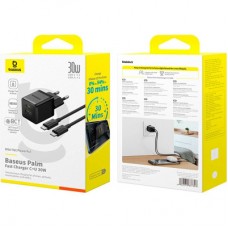 Зарядний пристрій Baseus 1xUSB-C 30 W + 1xUSB + cable USB-C to USB-C 60 W 1.0m (P1011160A113-01) Зарядний пристрій Baseus 1xUSB-C 30 W + 1xUSB + cable USB-C to USB-C 60 W 1.0m (P1011160A113-01) - Фото