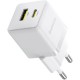 Зарядное устройство Baseus 1xUSB-C 30W + 1xUSB white (P1011160A213-00)