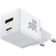 Зарядное устройство Baseus 1xUSB-C 30W + 1xUSB white (P1011160A213-00)