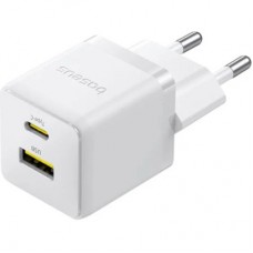 Зарядний пристрій Baseus 1xUSB-C 30 W + 1xUSB white (P1011160A213-00) Зарядний пристрій Baseus 1xUSB-C 30 W + 1xUSB white (P1011160A213-00) - Фото