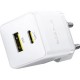 Зарядное устройство Baseus 1xUSB-C 30W + 1xUSB white (P1011160A213-00)