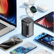 Зарядний пристрій Essager 2xUSB-C + 2xUSB 67W GaN (ECT2AC-JYB0G-Z) - Фото