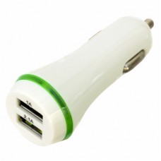 Зарядное устройство Patron 2xUSB 2A/1A white (PN-2USB-CAR-WH)