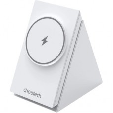Зарядний пристрій Choetech Wireless magnetic 3-in-1 15 W white (T600-F) - Фото