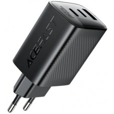 Зарядний пристрій Acefast 2xUSB-C + 1xUSB 67W GaN black (6974316284048) - Фото