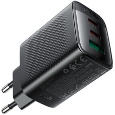 Зарядний пристрій Acefast 2xUSB-C + 1xUSB 67W GaN black (6974316284048) - Фото
