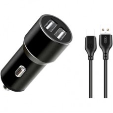 Зарядное устройство XO 1xUSB + cable USB to USB-C TZ09 black (6920680873500)