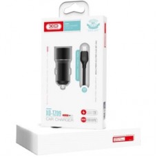 Зарядний пристрій XO 1xUSB + cable USB to USB-C TZ09 black (6920680873500) - Фото