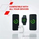 Зарядное устройство Canyon 4-in-1 wireless charging stand 30W + cable 1.0m white (CNS-WCS405WW/A)