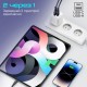 Зарядний пристрій Promate USBC PD25W + USBA QC3.0 18 W White (powerport-25ac.white)
